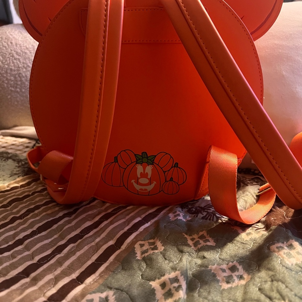 Playful Pumpkin Backpack and matching Mickey Ears - Picture 4 of 5